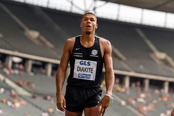 Malik Diakite (Hannover 96) waehrend der deutschen Leichtathletik-Meisterschaften im Olympiastadion am 25.06.2022 in Berlin